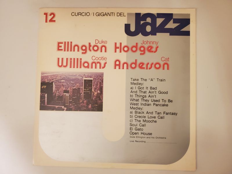 Duke Ellington, Johnny Hodges, Cootie Williams, Cat Anderson I Giganti del Jazz 12 vinyl record